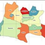 The map of Nasarawa State