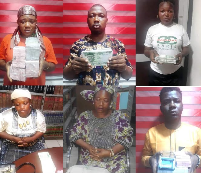 EFCC arrests six suspected currency Saboteurs in Lagos.