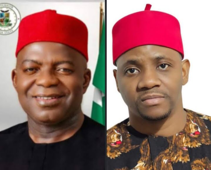 Abia State Governor, Alex Otti and Renowned financial accountant, Ejikeme Alozie-Nwaogboso(MBA)