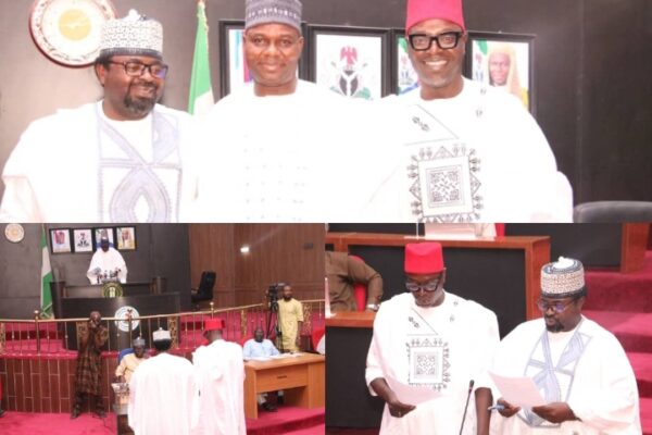 Re-run elections: Nasarawa Speaker swears in two lawmakers, urges sustained peace, unity