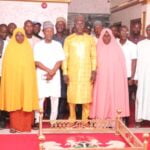 Hon. Muhammed Adamu Omadefu, member representing keana constituency at the Nasarawa State House of Assembly in group photograph with constituents