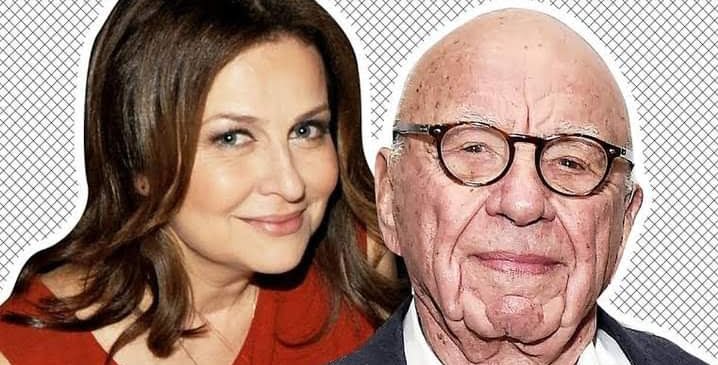 92-year-old Australian-born American Business Mogul, Rupert Murdoch and Elena Zhukova, 67-year-old