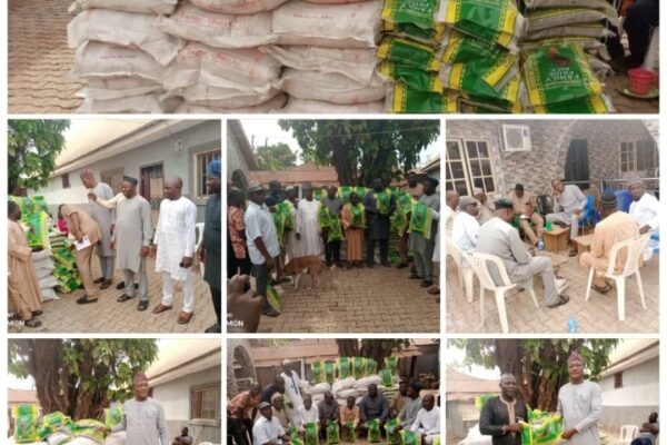 Eid-el-fitr: Nasarawa Assembly Information Chair, Hon. Ali Dizaho distributes palliative to Constituents.