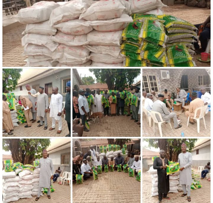 Eid-el-fitr: Nasarawa Assembly Information Chair, Hon. Ali Dizaho distributes palliative to Constituents.