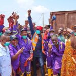 Edo State People's Democratic Party, PDP, governorship candidate, Asue Ighodalo with Edo citizens