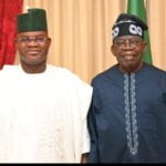Former Kogi State Governor, Alhaji Yahaya Adoza Bello and President Bola Ahmed Tinubu