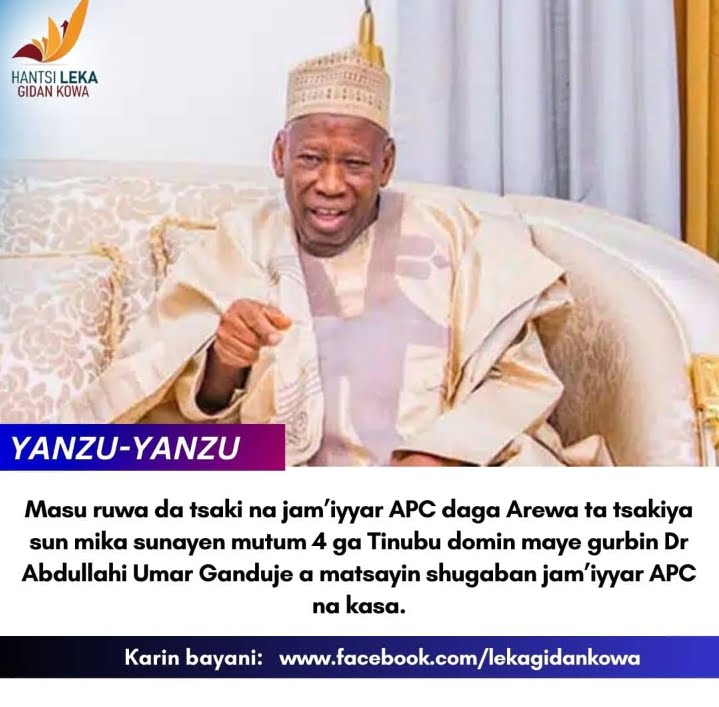 All Progressives Congress, APC, National Party Chairman, Dr. Umar Abdullahi Ganduje