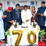 Commissioners, Staff Celebrates National Assembly Service Commission Chairman at 70