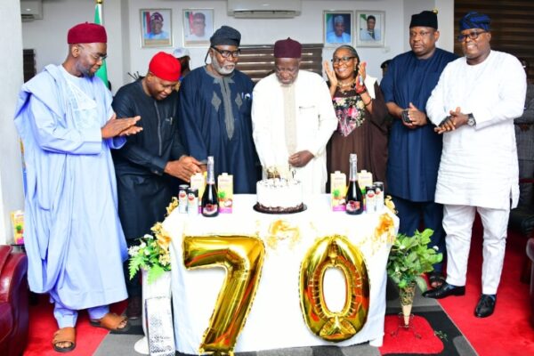 Commissioners, Staff Celebrates National Assembly Service Commission Chairman at 70