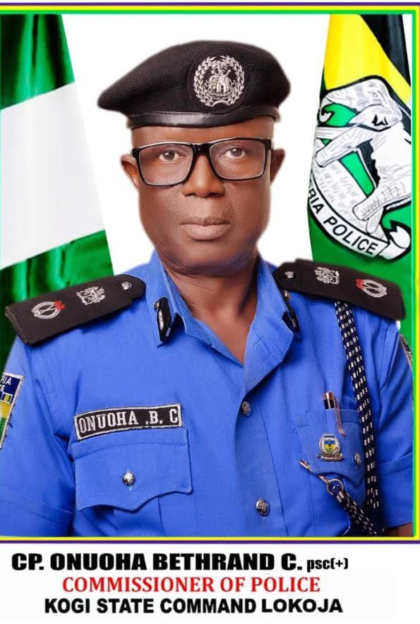 Commissioner of Police, Kogi State Police Command, CP Bethrand C. Onuoha, psc (+)