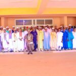 Speaker, Nasarawa State House of Assembly Rt. Hon. Danladi Jatau in a group photograph with Eggon traditional rulers