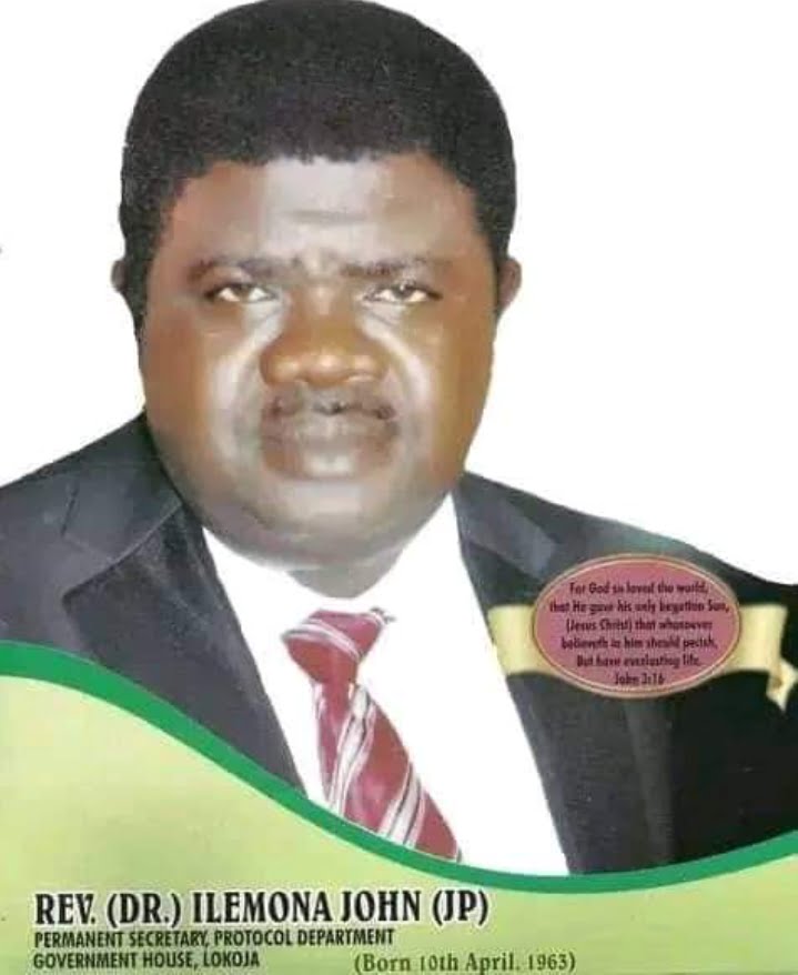 Ex-PS, Kogi Government House Administration, Reverend (Dr) Ilemona John Passes On.
