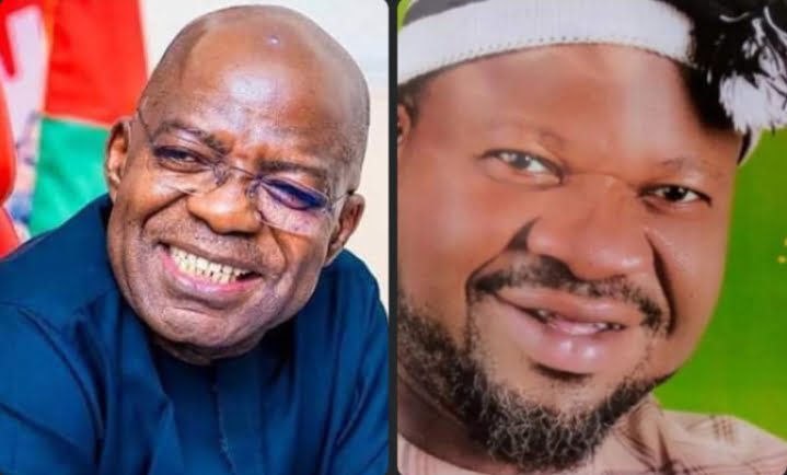 Abia State Governor, Alex Otti and Labour party chieftain, Mazi Emmanuel Uche