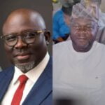 Governor of Delta State, His Excellency, RT Hon Sheriff Oborevwori and Olorogun Okiemute Oviri Okwagbe (JP), the lyete of Agbon Kingdom