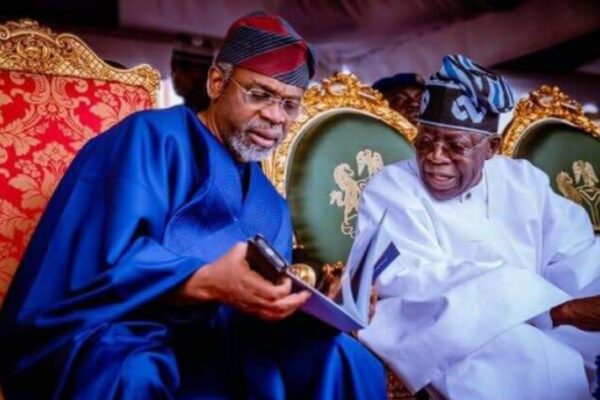 President Bola Tinubu (R) and Chief of Staff to the President, Rt. Hon. Femi Gbajabiamila