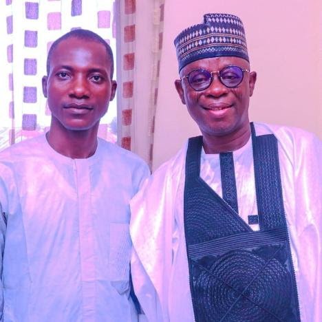 Rt. Hon Ibrahim Balarabe Abdullahi, immediate past Speaker of the Nasarawa State House of Assembly (R) and Comrade Yahaya Idris Toto