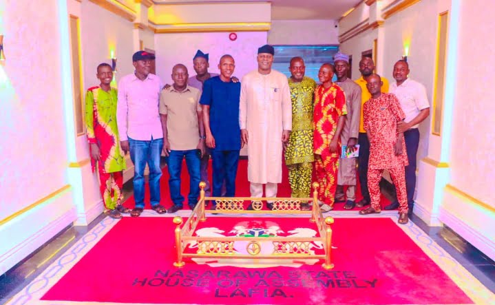 Lawmaker representing Lafia Central constituency at the Nasarawa State House of Assembly, Hon. Solomon Yakubu Akwashiki in a group photograph with his people