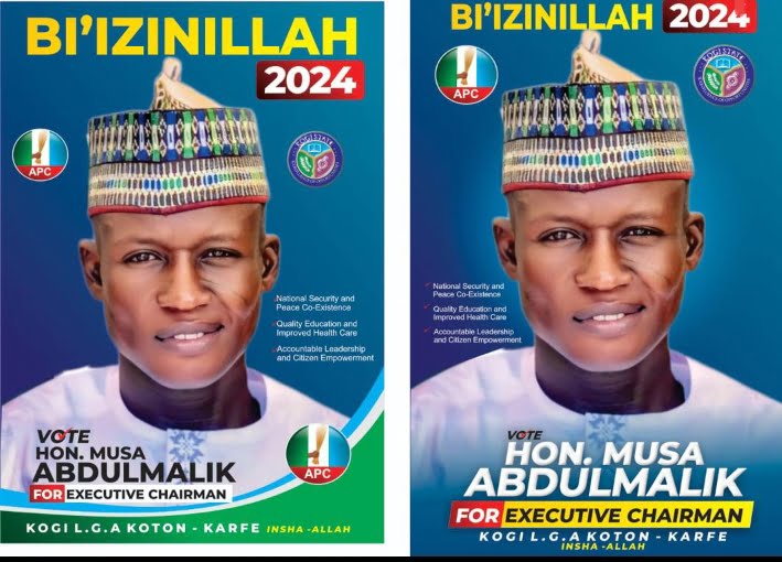 Hon Musa Abdulmalik, the potential APC candidate in the October 19 local government election in Kogi LG