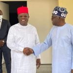 Minister of works, Engr. Dave Umahi and President Bola Ahmed Tinubu