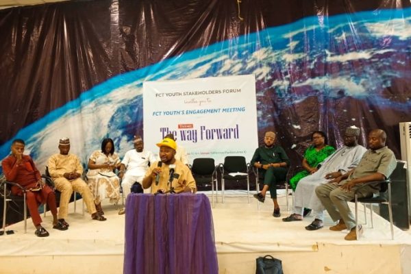 At the FCT youths stakeholders engagement meeting in Abuja yesterday