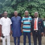 Leadership of Shuaib Abubakar Audu Foundation and aggrieve members shortly after peace and reconciliation meeting held in Lokoja, Kogi State capital