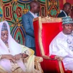 Emir of Lafia, Justice Sidi Bage Mohammed (Rtd) and Prince Ibrahim Hassan Abdullahi, (Adon Garin) Lafia