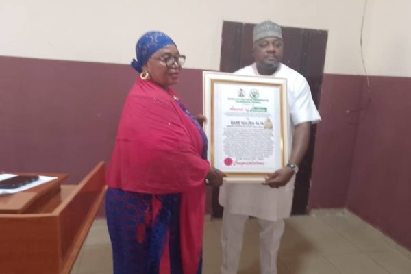 All progressive Congress in Kogi State, Dr. Halima Kabir Gaya and Forner Caretaker Committee Chairman in Kogi East, Barrister Comas Atabor