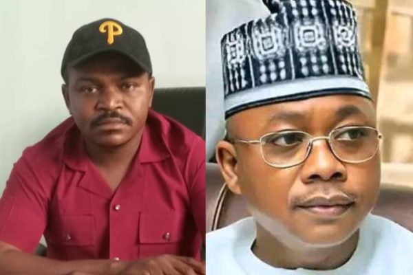 Comrade Benjamin Jeremiah Ojodale, Kogi State chapter of NYCN and Kogi State Governor, Alhaji Ahmed Usman Ododo