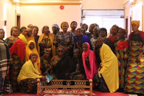 Hon. Hajarat Danyaro Ibrahim is the Member representing Nasarawa Central Constituency at the Nasarawa State House of Assembly in a group photograph with women group