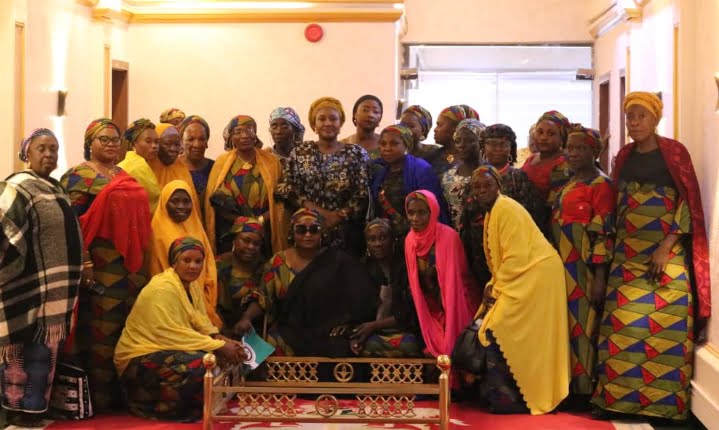 Hon. Hajarat Danyaro Ibrahim is the Member representing Nasarawa Central Constituency at the Nasarawa State House of Assembly in a group photograph with women group