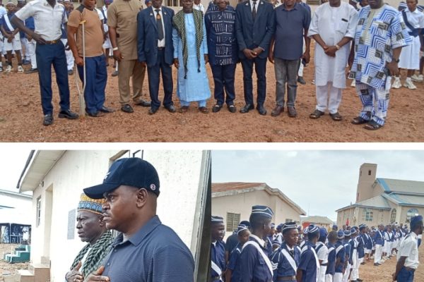 Images of Chairman, National Youth Council of Nigeria, NYCN, Kogi State chapter, Comrade Benjamin Jeremiah Ojodale, former Pioneer State NYCN Chairman, Comrade Bala U Ibrahim, guests and Commandant and officers of Boys Brigade Guard