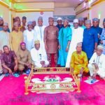 Hon. Danladi Jatau, the Speaker of the Nasarawa State House of Assembly in a group photograph with Hausa/Fulani stakeholders
