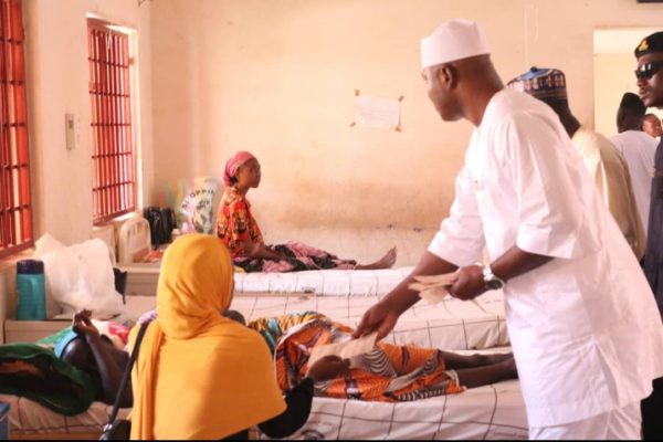 Hon. Solomon Yakubu Akwashiki, the member representing Lafia Central constituency at the Nasarawa State House of Assembly, who visited Dalhatu Araf Specialist Hospital (DASH) Lafia to identify with the sick ones