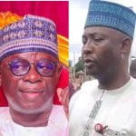 Former Speaker of the Nasarawa State House of Assembly, Rt. Hon Ibrahim Balarabe Abdullahi and Abdullahi Ibrahim Sa'ad, the People's Democratic Party, PDP, lawmaker representing Umaisha/Ugya at the Nasarawa State House of Assembly