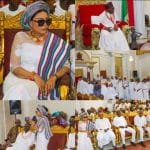 APC Nat'l Women Leader felicitates with Oba of Benin on Coronation, 71st Birthday anniversary