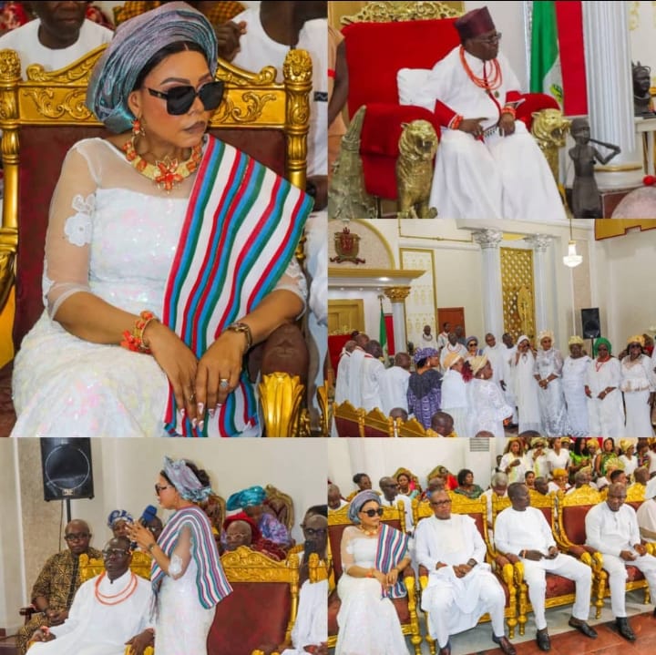 APC Nat'l Women Leader felicitates with Oba of Benin on Coronation, 71st Birthday anniversary