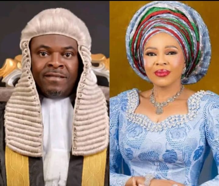 Prof. Edoba Omoregie, Vice Chancellor of the University of Benin and Dr. Mrs. Mary Alile Idele, National Women Leader of the All Progressives Congress (APC)