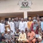 Executive chairman of Toto Local Government Council, Hon. Abdullahi Aliyu Tashas in a group photograph with elected and appointed council officials