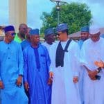 Dr. Shuaib Faisal, former Executive Secretary of the National Primary Health Care Development Agency (NPHDA) in a group photograph with Toto LG Chairmanship aspirants