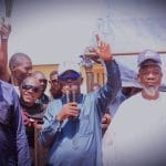 Alhaji Usman Adams (L) Rt. Hon Ibrahim Balarabe Abdullahi (M), and Alhaji Yahaya Ibrahim Osada (L)