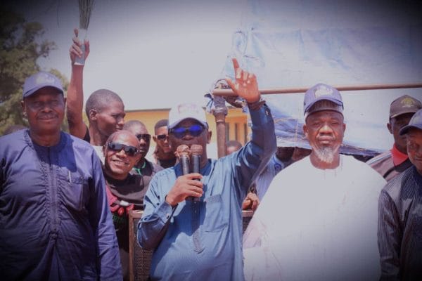 Alhaji Usman Adams (L) Rt. Hon Ibrahim Balarabe Abdullahi (M), and Alhaji Yahaya Ibrahim Osada (L)