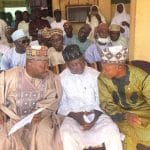 From Right: Immediate Past Executive Chairman of Toto LGC, Hon Aliyu Abdullahi Tashas, (M) APC Chairman Toto LG, Hon Shuaibu Ahmed Katuka and incumbent Executive chairman of Toto LGC, Pharmacist Ahmed Baba Yahaya