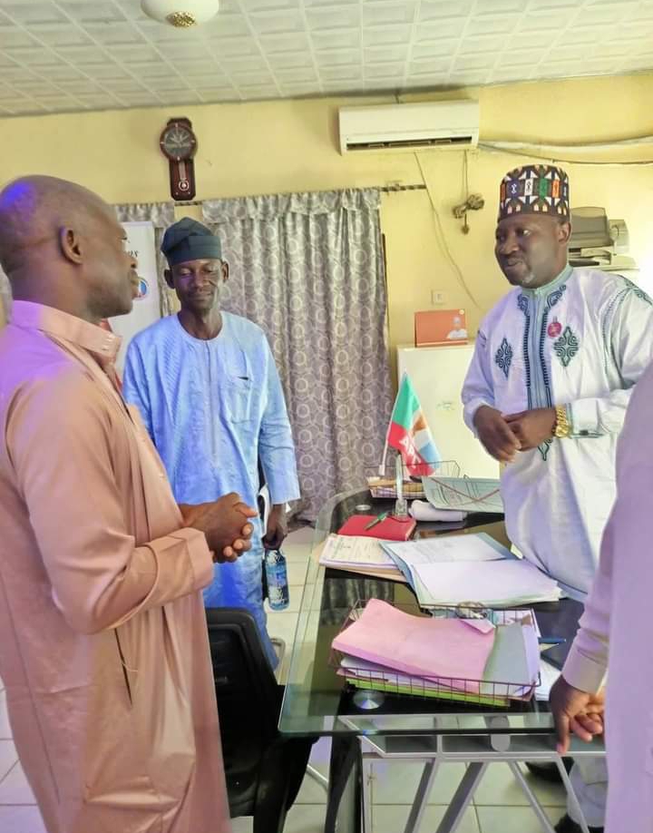 Executive Chairman of Toto Local Government, Pharm. Ahmed Baba Yahaya (R) and Hon. Mohammed Baba Yahaya as Secretary to the Local Government (L)