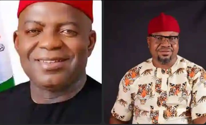 Abia State Governor, Alex Otti and Labour party chieftain and Managing Director of Sonacop Industrial Limited, Mazi Emma Uche