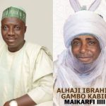 Hon. Yusuf Abdullahi and Maigari of Lokoja, His Royal Highness Alhaji (Dr.) Ibrahim Gambo Kabir Maikarfi III