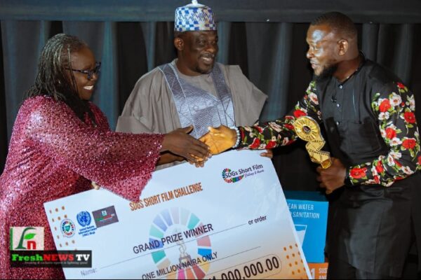 Daniel Izu Emerges Winner of 2nd SDGs Short Film Challenge, Defeating 2,249 Contestants