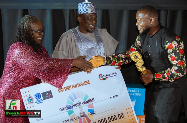 Daniel Izu Emerges Winner of 2nd SDGs Short Film Challenge, Defeating 2,249 Contestants