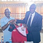 Director General Dr. Fred Latimore Oghenesivbe Esq (L) and NDLEA Delta State Commander, Abubakar Wada Esq