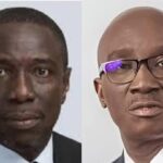 Asue Ighadalo, the PDP Governorship Candidate for Edo State and Senator Monday Okpeb, the Executive Governor of Edo State