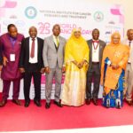 Dr. Mariya Mahmoud, Minister of State for the Federal Capital Territory, FCT, (M), and stakeholders during the 2025 World Cancer Day commemoration organised by the National Institute for Cancer Research and Treatment (NICRAT) in Abuja